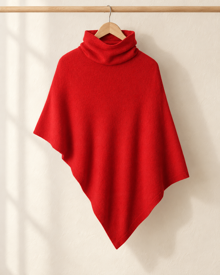 Knitted Fleece Shawl for Women, One Size