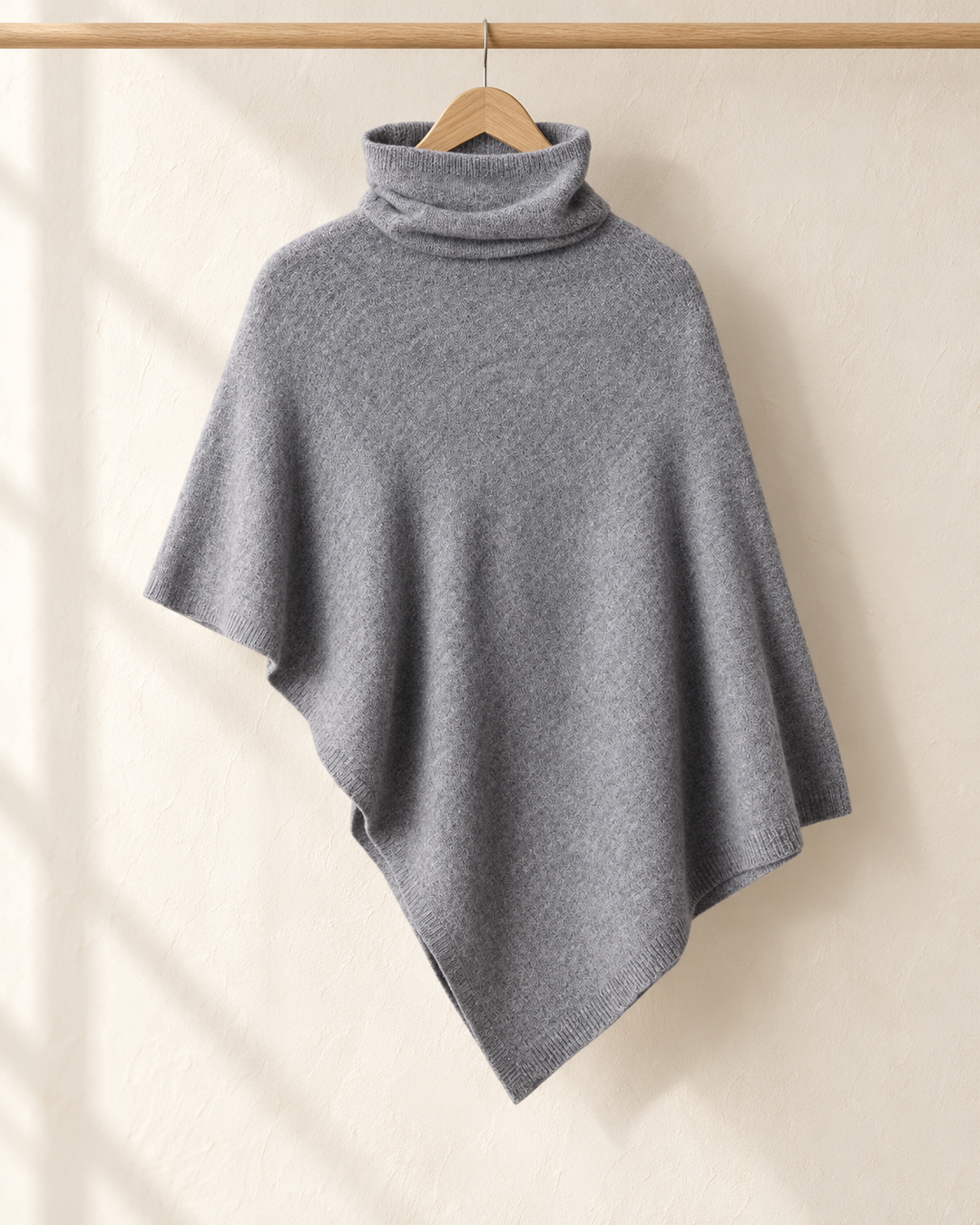Knitted Fleece Shawl for Women, One Size