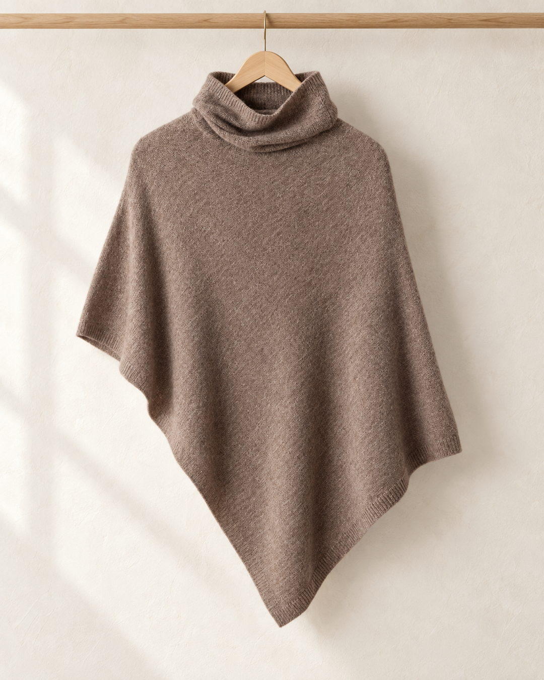 Knitted Fleece Shawl for Women, One Size