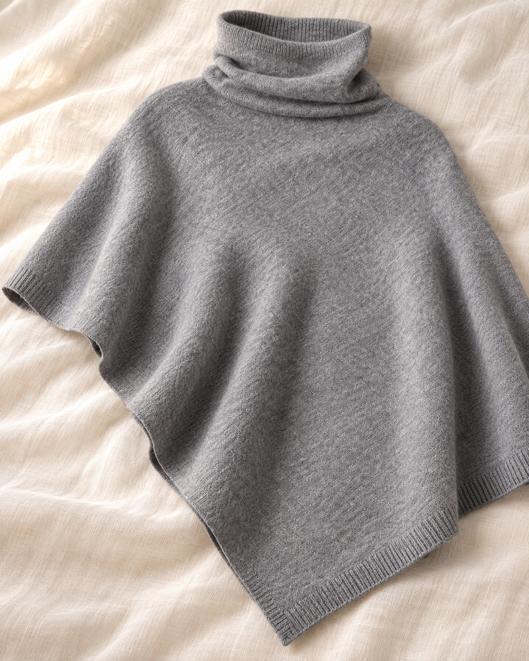 Knitted Fleece Shawl for Women, One Size