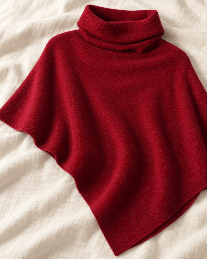 Knitted Fleece Shawl for Women, One Size