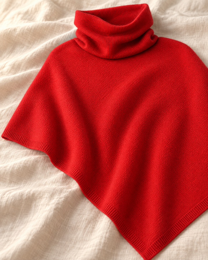 Knitted Fleece Shawl for Women, One Size