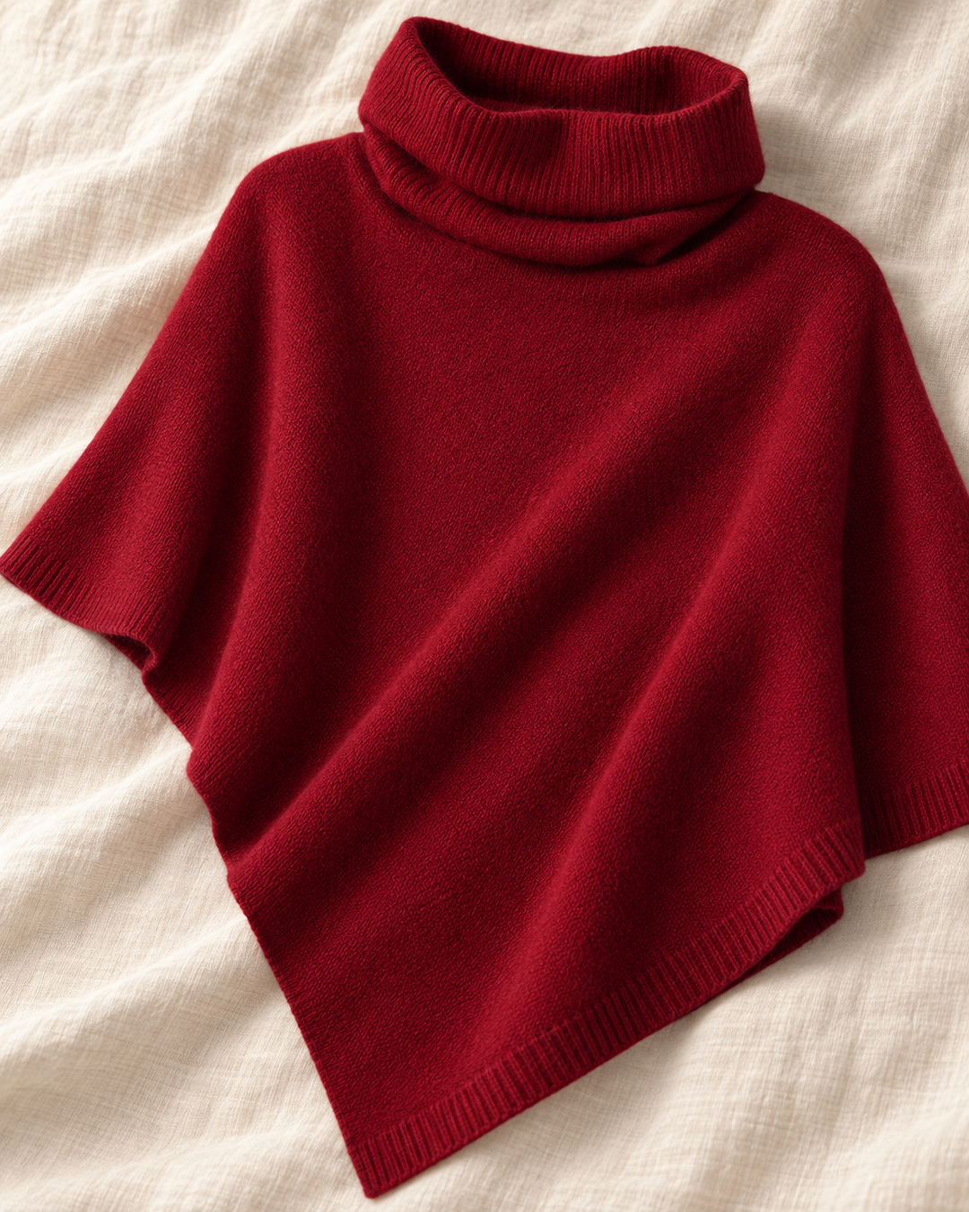 Knitted Fleece Shawl for Women, One Size