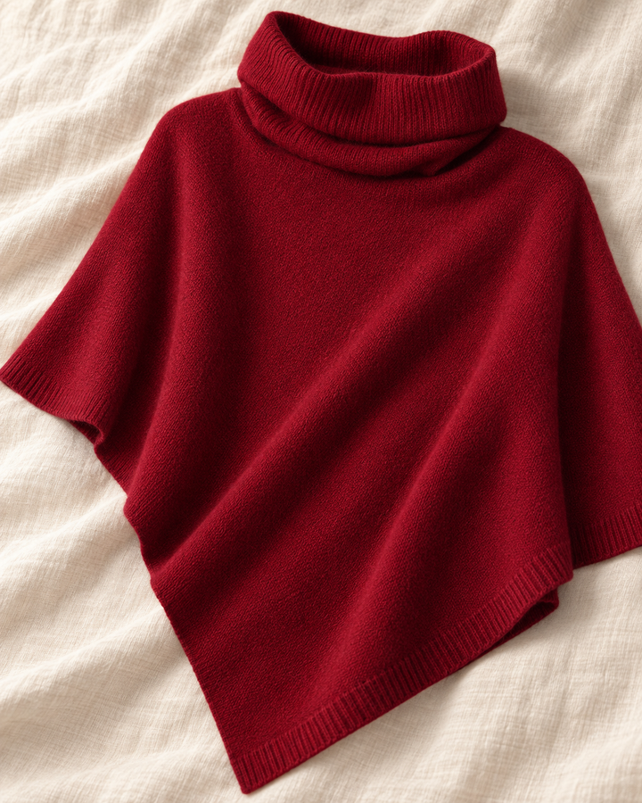 Knitted Fleece Shawl for Women, One Size