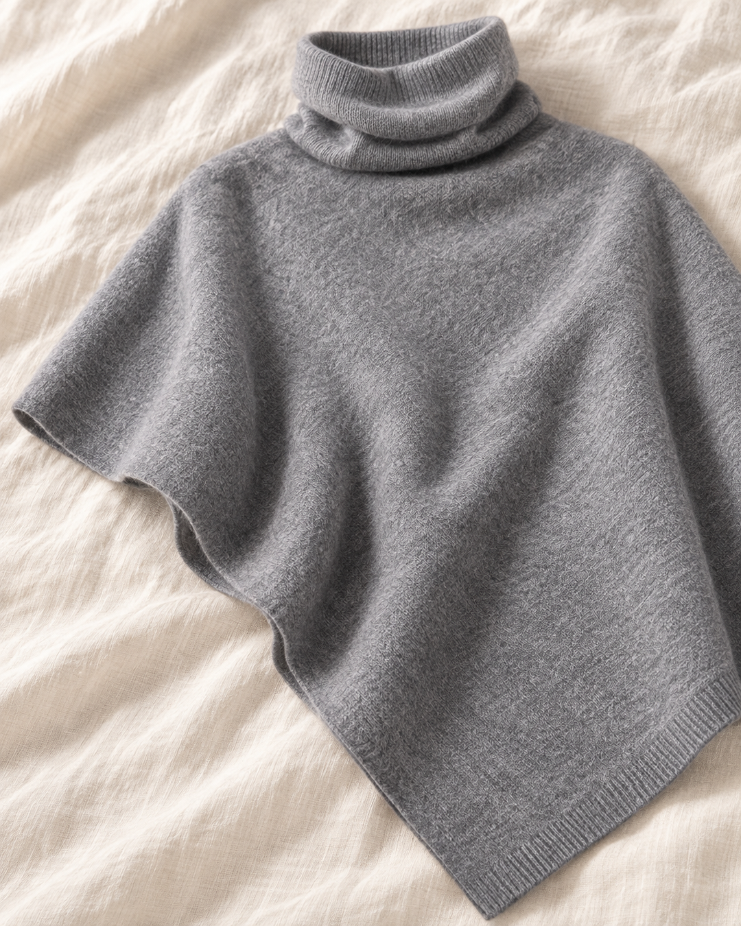 Knitted Fleece Shawl for Women, One Size
