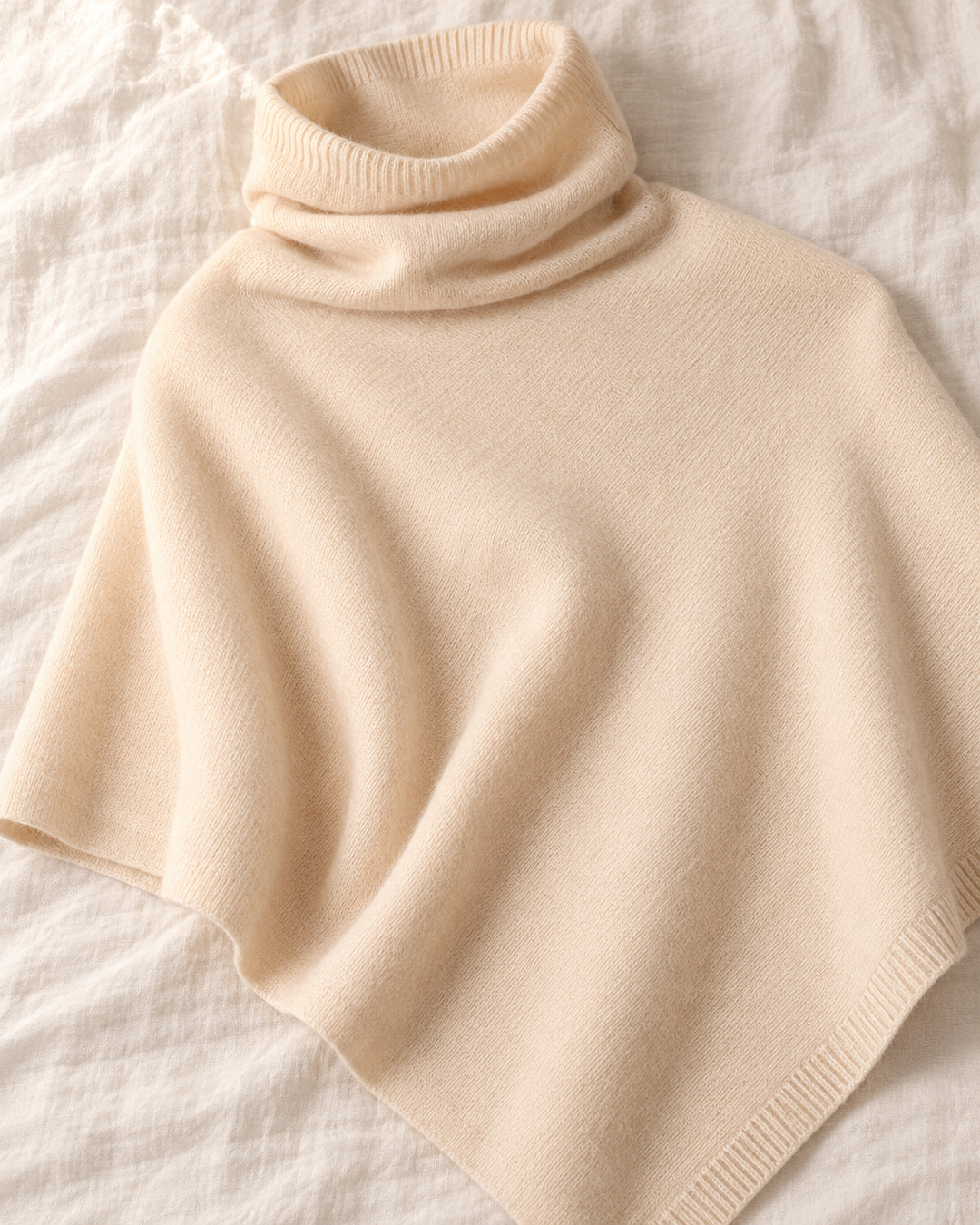Knitted Fleece Shawl for Women, One Size