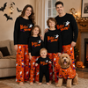 Halloween Family Matching Pajamas, Pumpkin Print