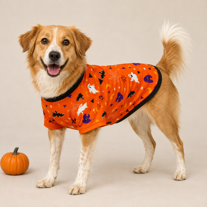 Halloween Family Matching Pajamas, Pumpkin Print