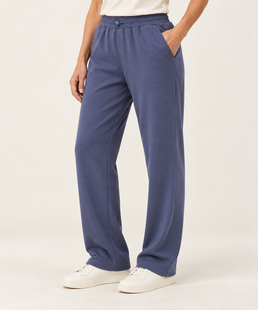 Modal Lounge Pants for Women, Straight Leg with Pockets