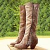 Women's Knee-High Boots | Lace Detail Side-Zip Block Heel