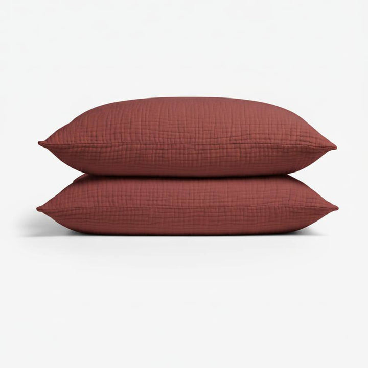 Muslin Cotton Pillowcase Set, 2 Pieces