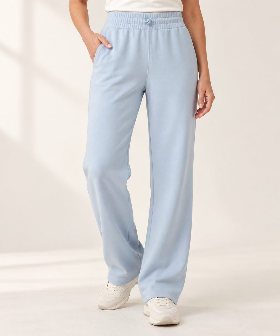 Modal Lounge Pants for Women, Straight Leg with Pockets