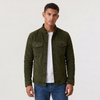 Men's Suede-Look Button Trucker Jacket