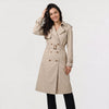 Women's Belted Trench Coat | Classic Single-Breasted Trench