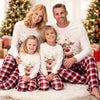Matching Family Christmas Pajamas - Reindeer & Red Plaid