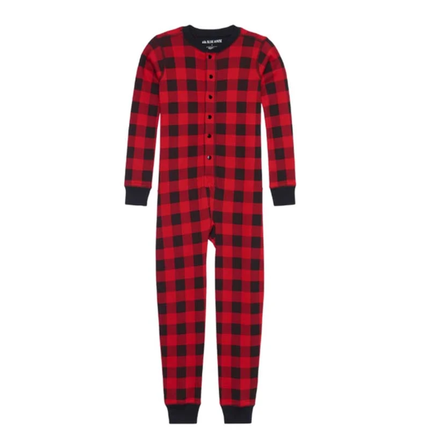 Matching Family Christmas Onesies - Buffalo Plaid Moose