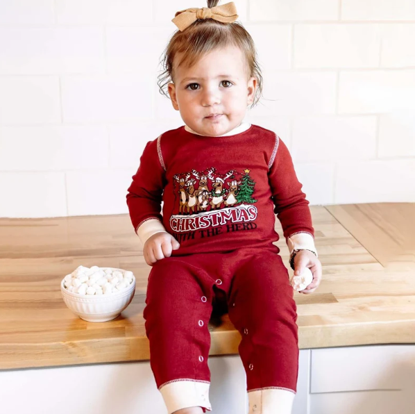 Matching Family Christmas Pajamas - Reindeer Herd &amp; Plaid