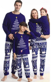 Matching Family Christmas Pajamas - Christmas Tree Nordic, Navy