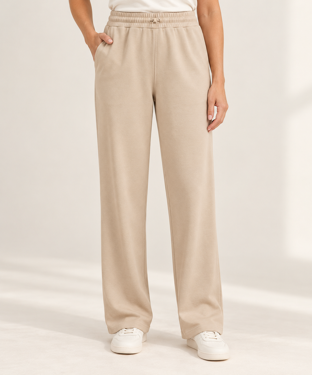 Modal Lounge Pants for Women, Straight Leg with Pockets