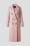 Women's Longline Coat | Double-Breasted Tailored Winter Coat
