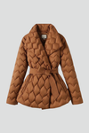 Women's Belted Puffer Coat | Longline Quilted Winter Coat