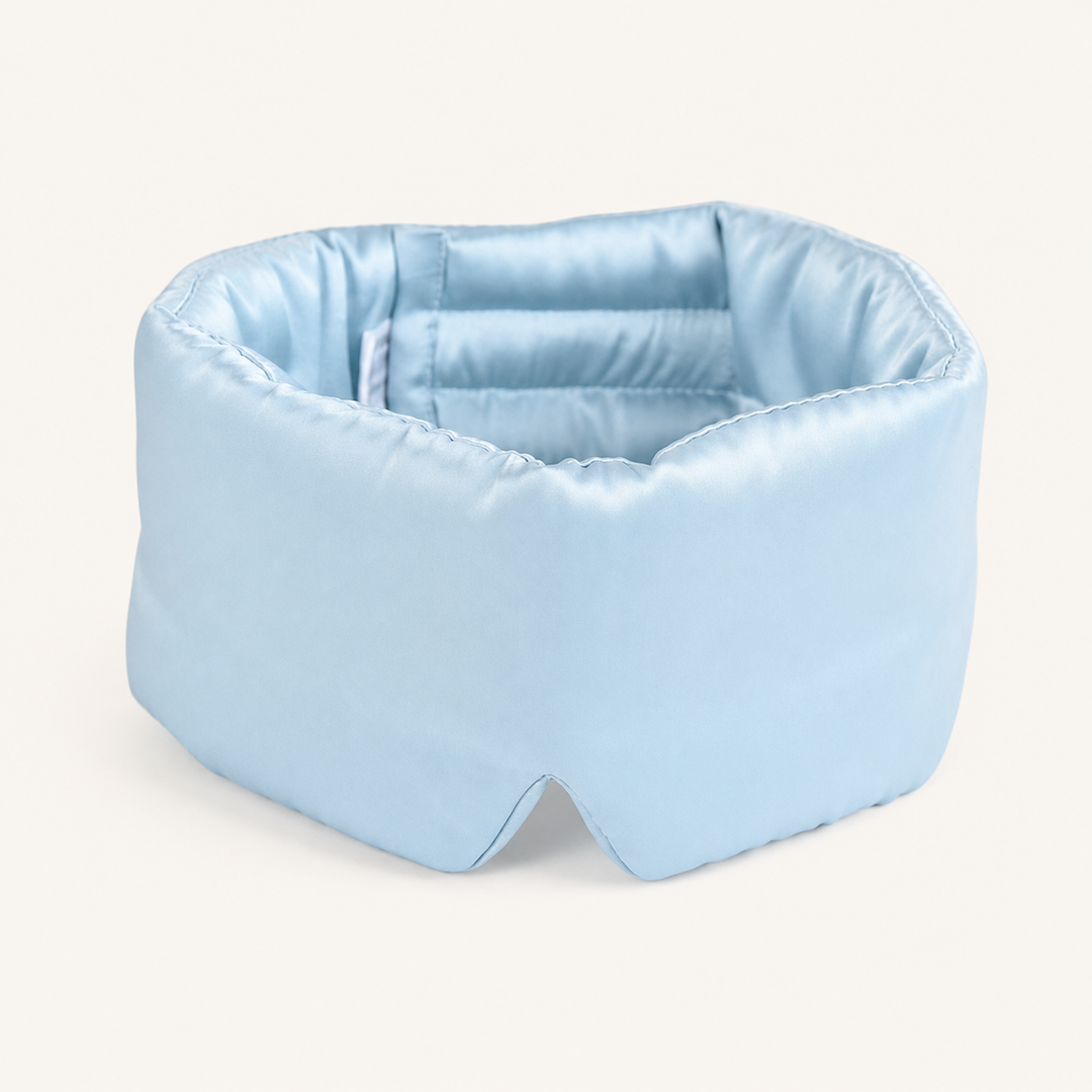 Mulberry Silk Sleep Eye Mask - Contoured, Adjustable Strap