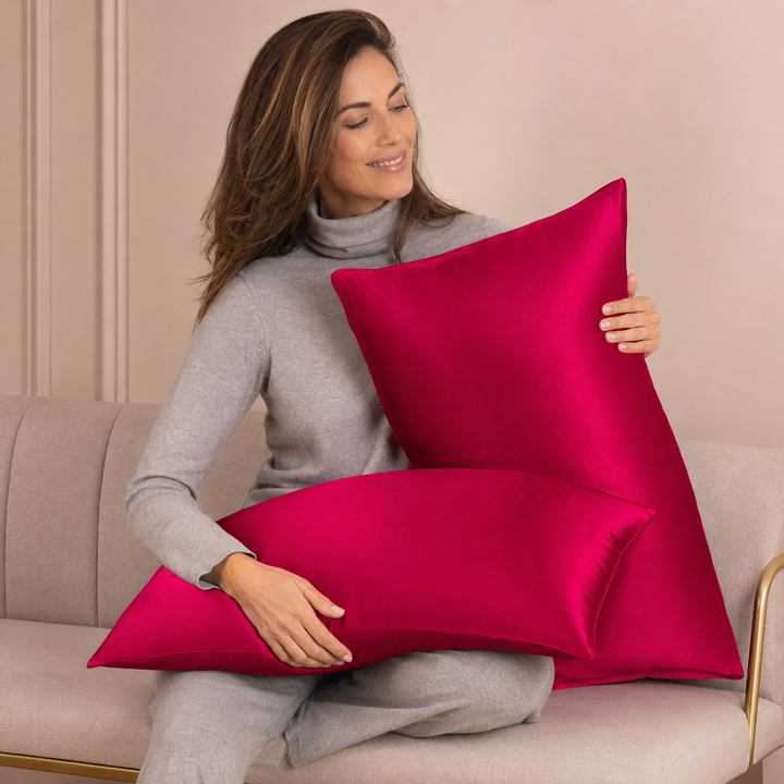 Mulberry Silk Pillowcase Set of 2 for Hair &amp; Skin - 19 Momme
