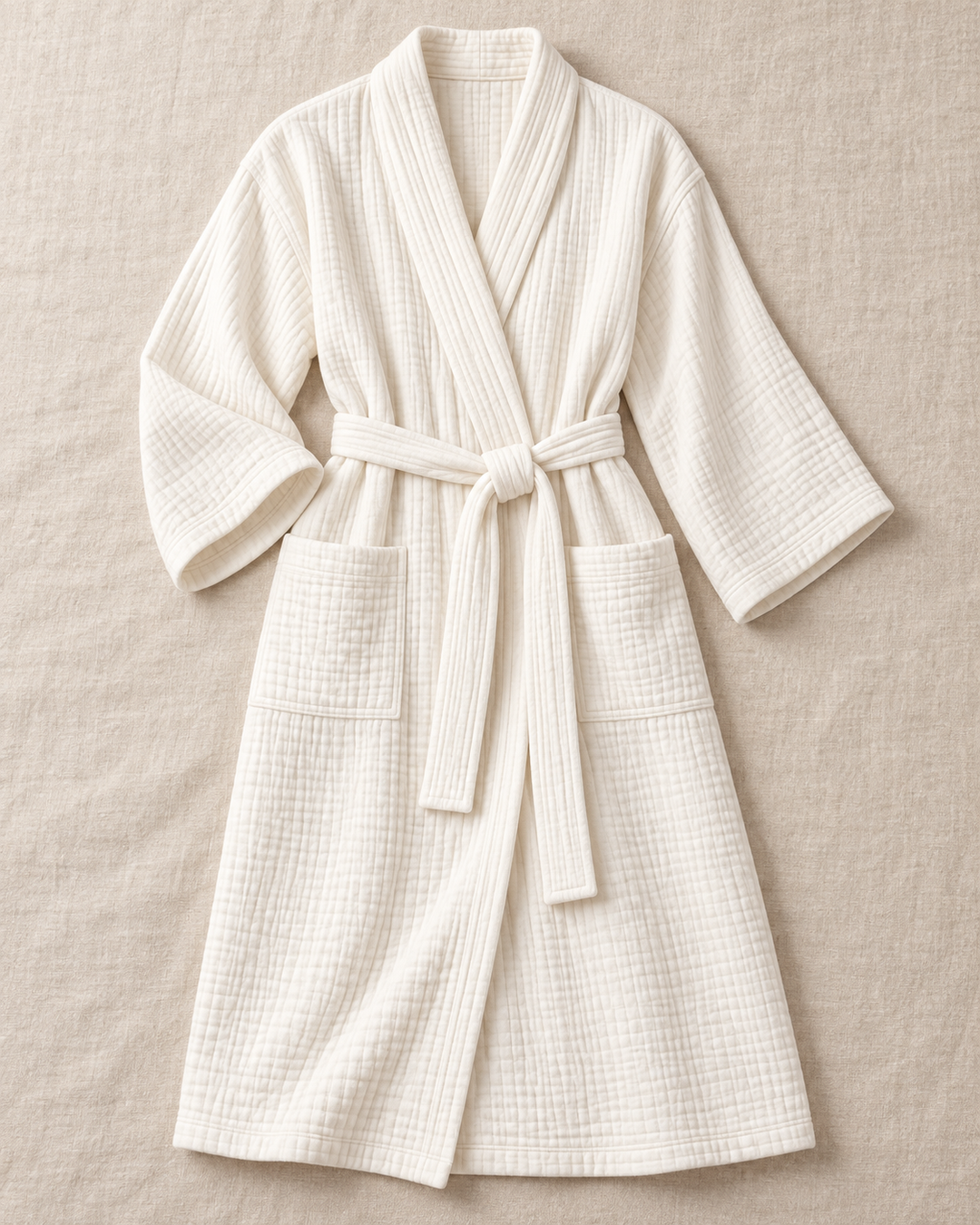 Muslin Cotton Bathrobe for Women, Lightweight 100% Cotton Robe