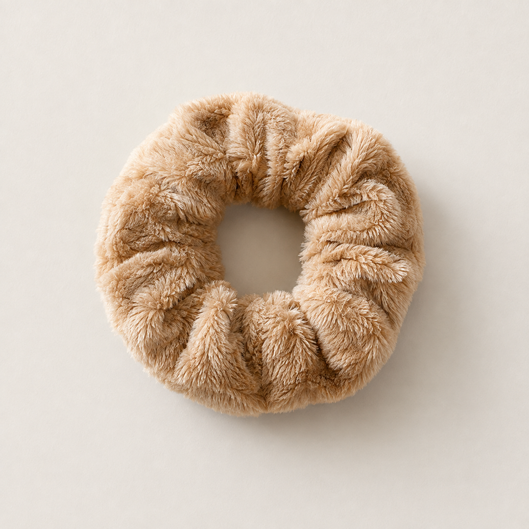 Plush Hair Scrunchies - Oversized Soft Hair Rings