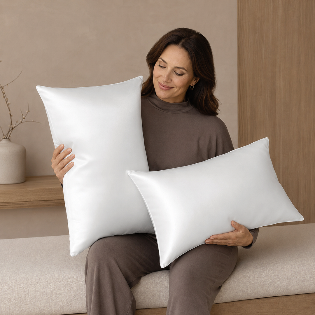 Mulberry Silk Pillowcase Set of 2 for Hair &amp; Skin - 19 Momme