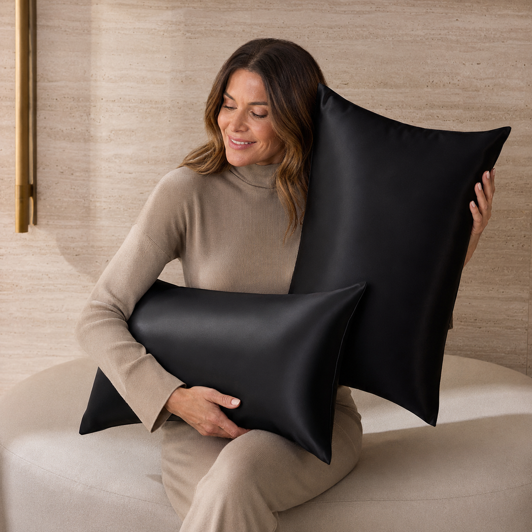 Mulberry Silk Pillowcase Set of 2 for Hair &amp; Skin - 19 Momme