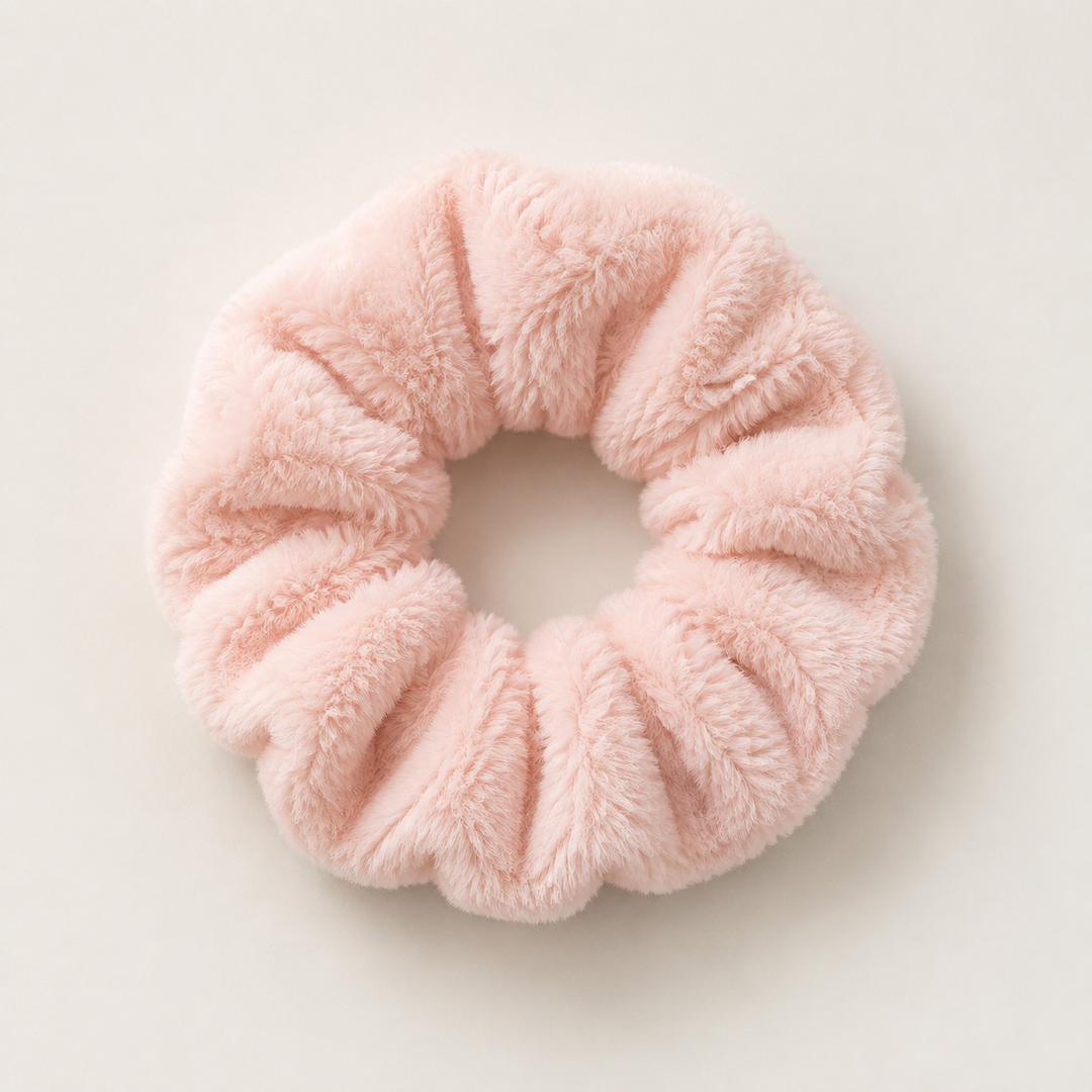 Plush Hair Scrunchies - Oversized Soft Hair Rings