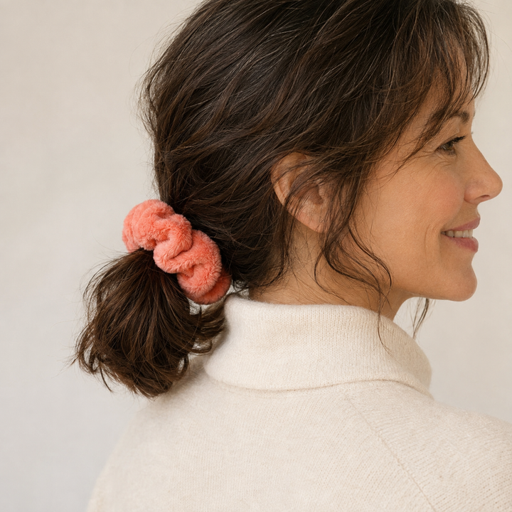 Plush Hair Scrunchies - Oversized Soft Hair Rings