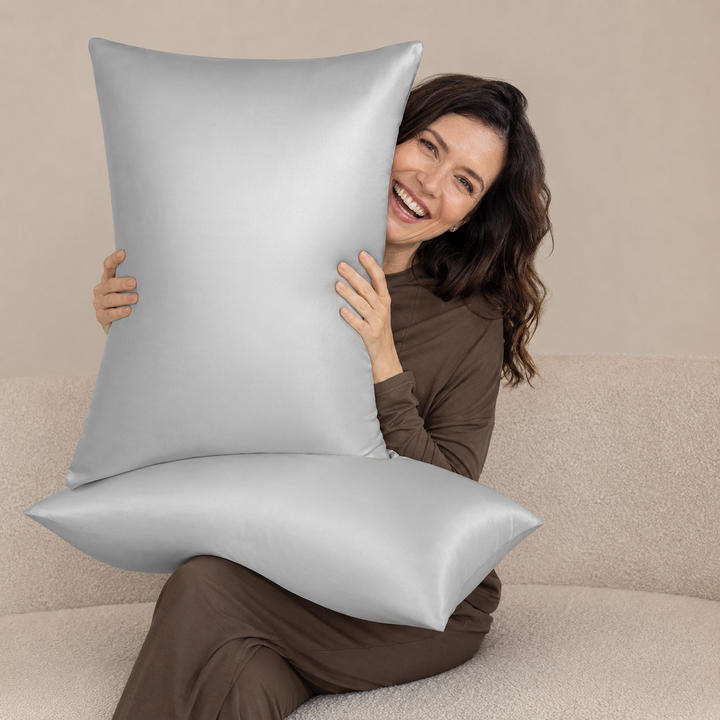 Mulberry Silk Pillowcase Set of 2 for Hair &amp; Skin - 19 Momme
