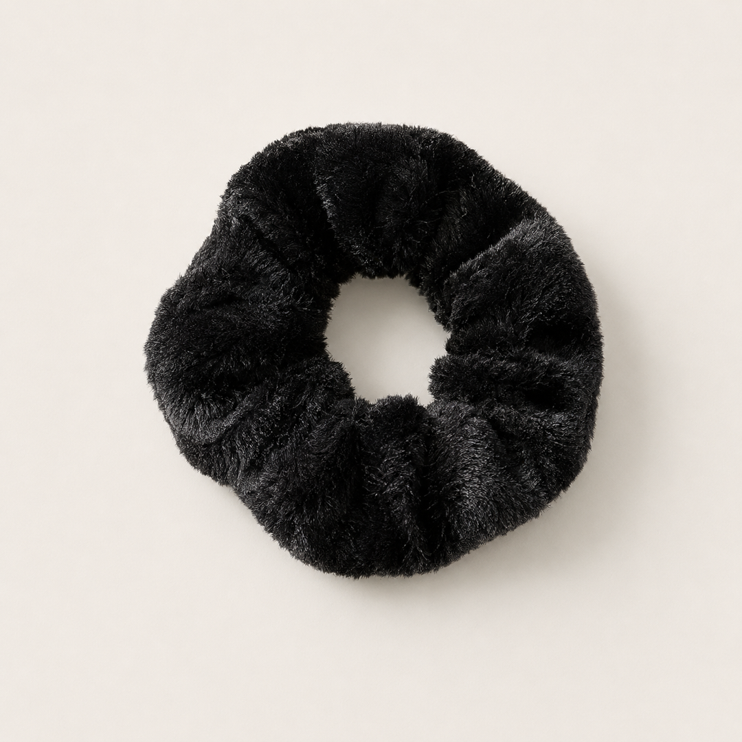 Plush Hair Scrunchies - Oversized Soft Hair Rings