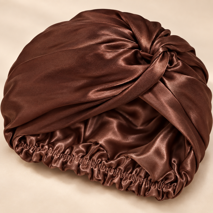 100% Mulberry Silk Sleep Bonnet - Double Layer, 19 Momme