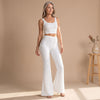 Women's Sequin Flared Pants | High Waist Glitter Party Pants