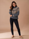 Women's Fair Isle Christmas Sweater | Nordic Turtleneck Knit