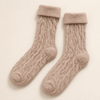 Cozy Socks for Women, Warm Fluffy Coral Velvet Crew Socks