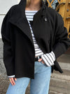 Women's Short Coat | Double-Breasted Tailored Jacket Coat