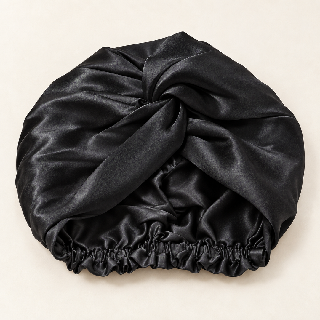 100% Mulberry Silk Sleep Bonnet - Double Layer, 19 Momme