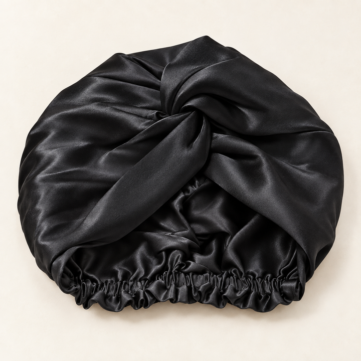 100% Mulberry Silk Sleep Bonnet - Double Layer, 19 Momme