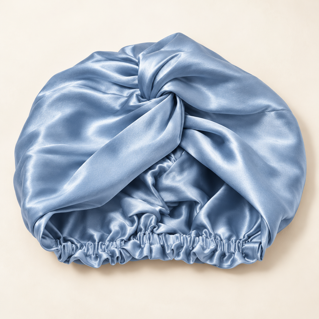 100% Mulberry Silk Sleep Bonnet - Double Layer, 19 Momme