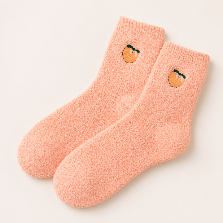 Fuzzy Socks for Women, Cozy Fluffy Crew Socks