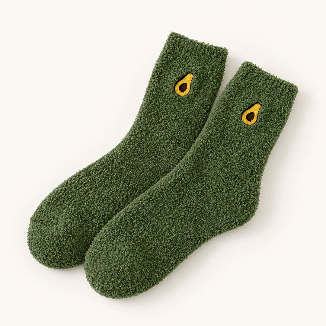 Fuzzy Socks for Women, Cozy Fluffy Crew Socks