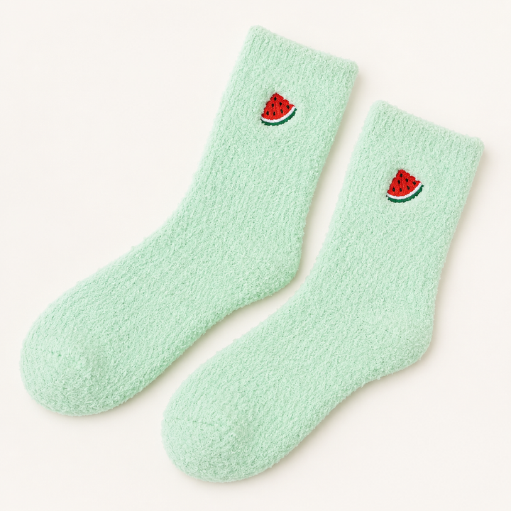 Fuzzy Socks for Women, Cozy Fluffy Crew Socks