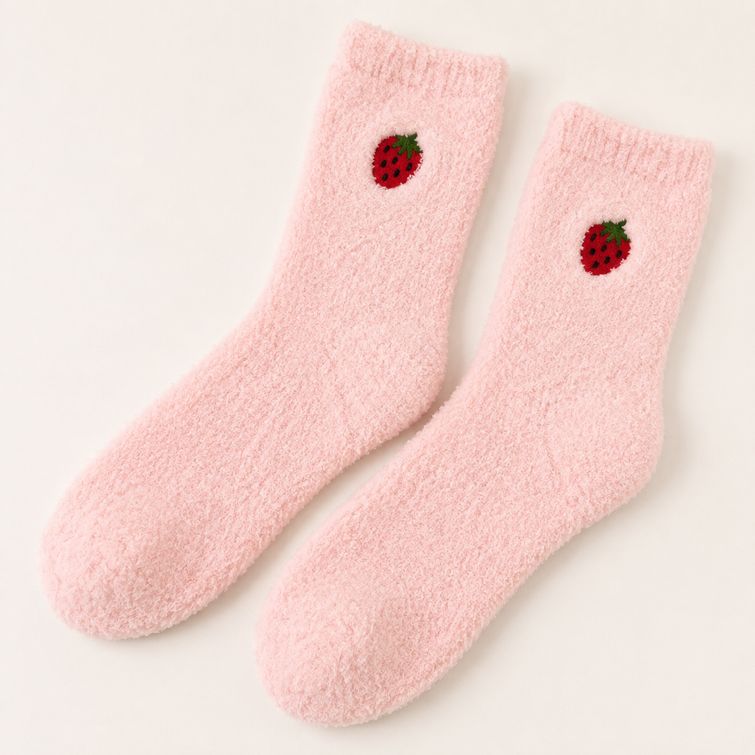 Fuzzy Socks for Women, Cozy Fluffy Crew Socks