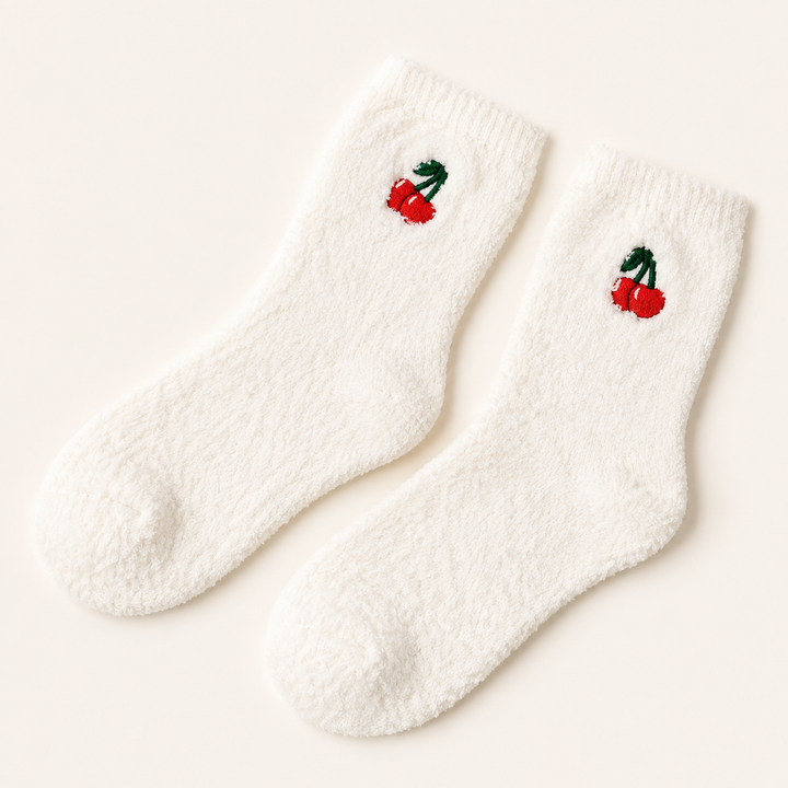 Fuzzy Socks for Women, Cozy Fluffy Crew Socks