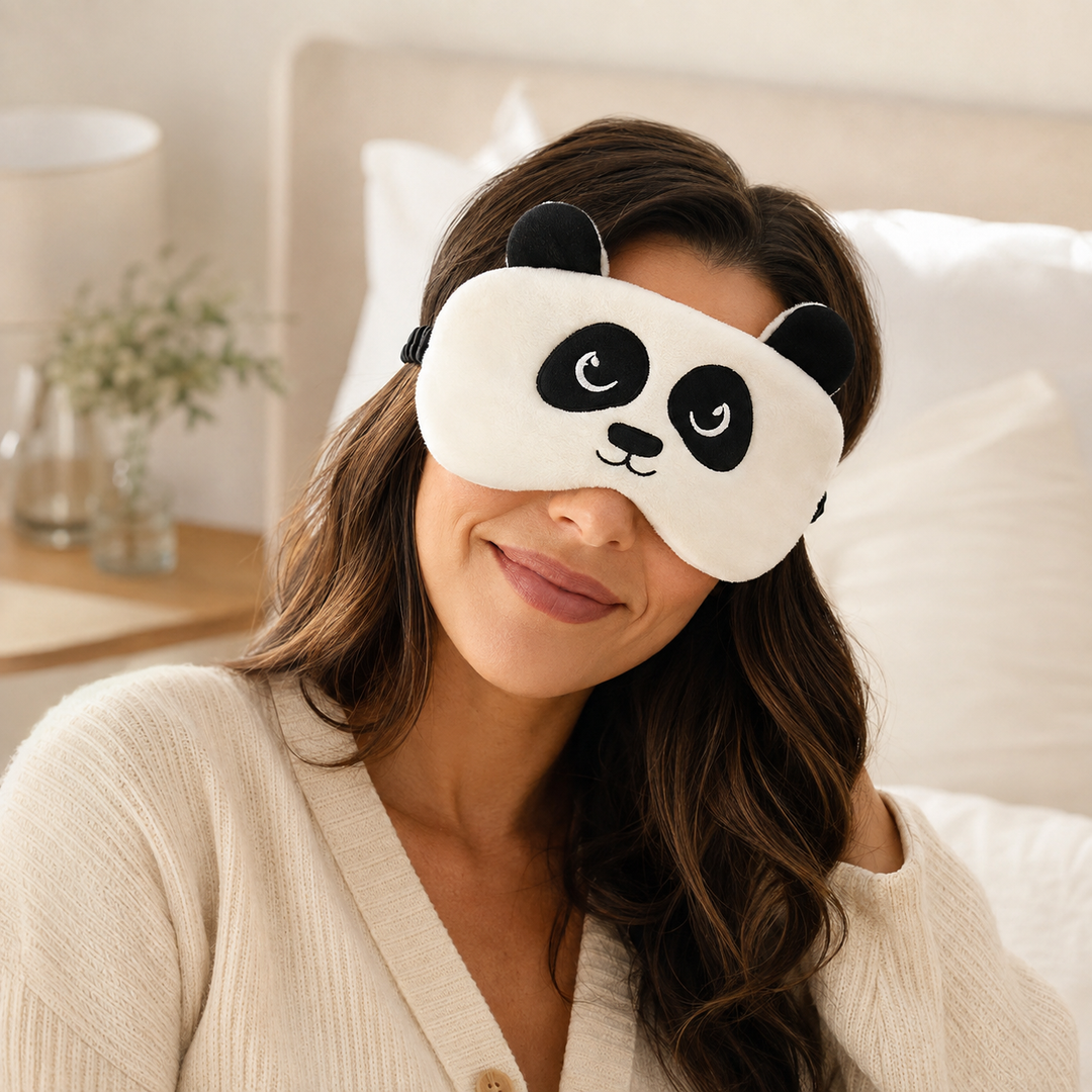 Cute animal sleep eye mask in soft plush - Duck design