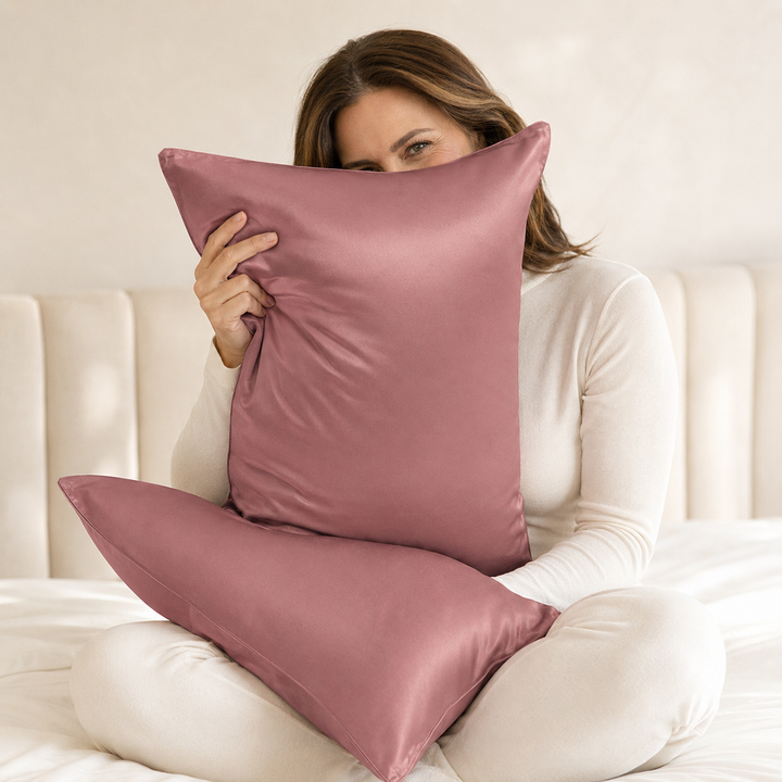 Mulberry Silk Pillowcase Set of 2 for Hair &amp; Skin - 19 Momme
